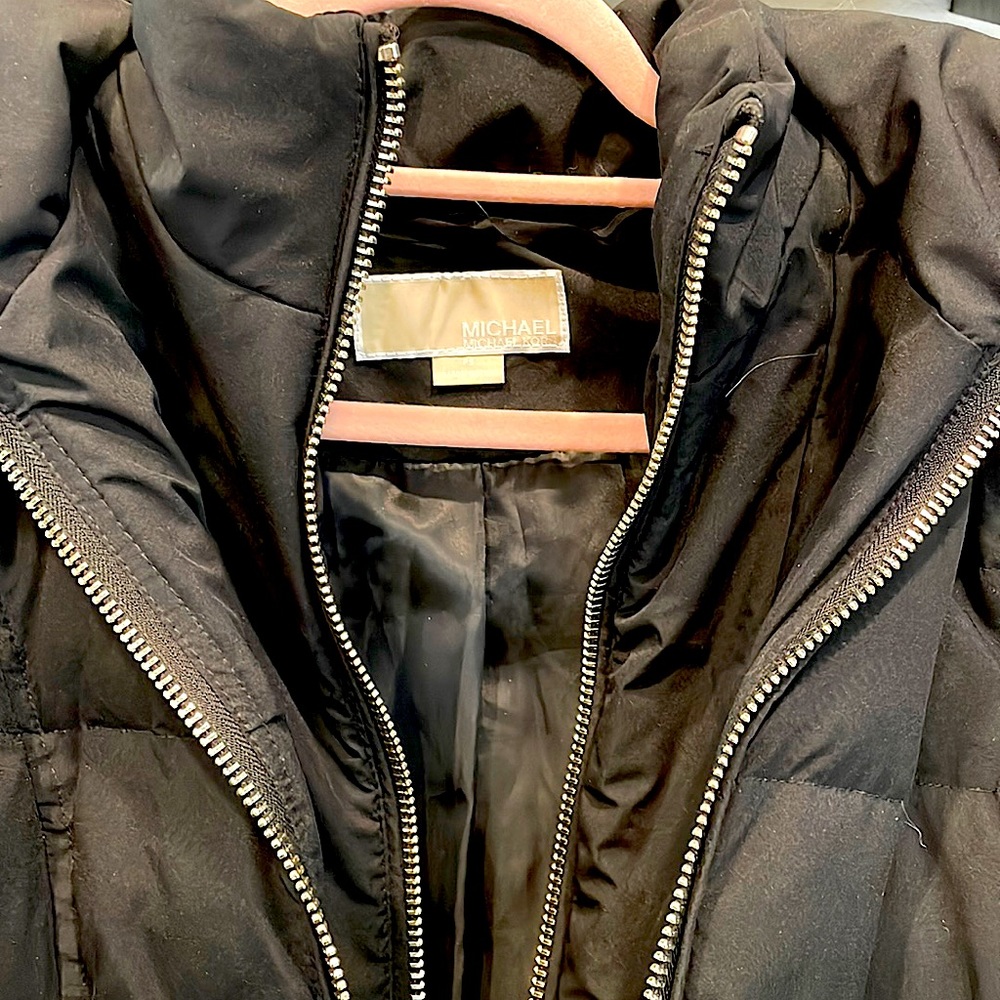 Michael kors winter puff with faux fur trim